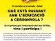 Xerrada-debat: “Què està passant amb l’educació pública a Cerdanyola?”