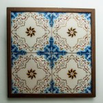 Segon conjunt de quatre rajoles de 20x20 cm d'una cuina de la família Romeu del carrer Sant Ramon, nº 237.