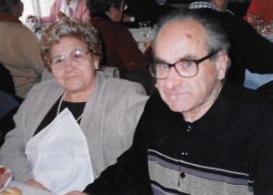 Una de les últimes fotografies de Josep Gabarra. Al seu costat, la seva esposa Carme Brosa (Arxiu Gabarra)